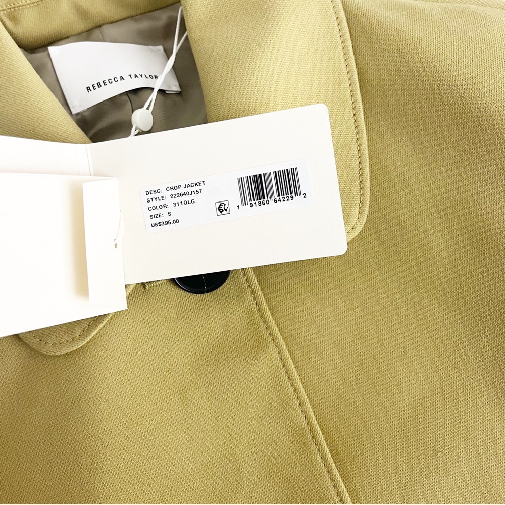 Rebecca Taylor Tailored Cropped Structured Boxy Jacket Size Small NWT - Picture 4 of 8